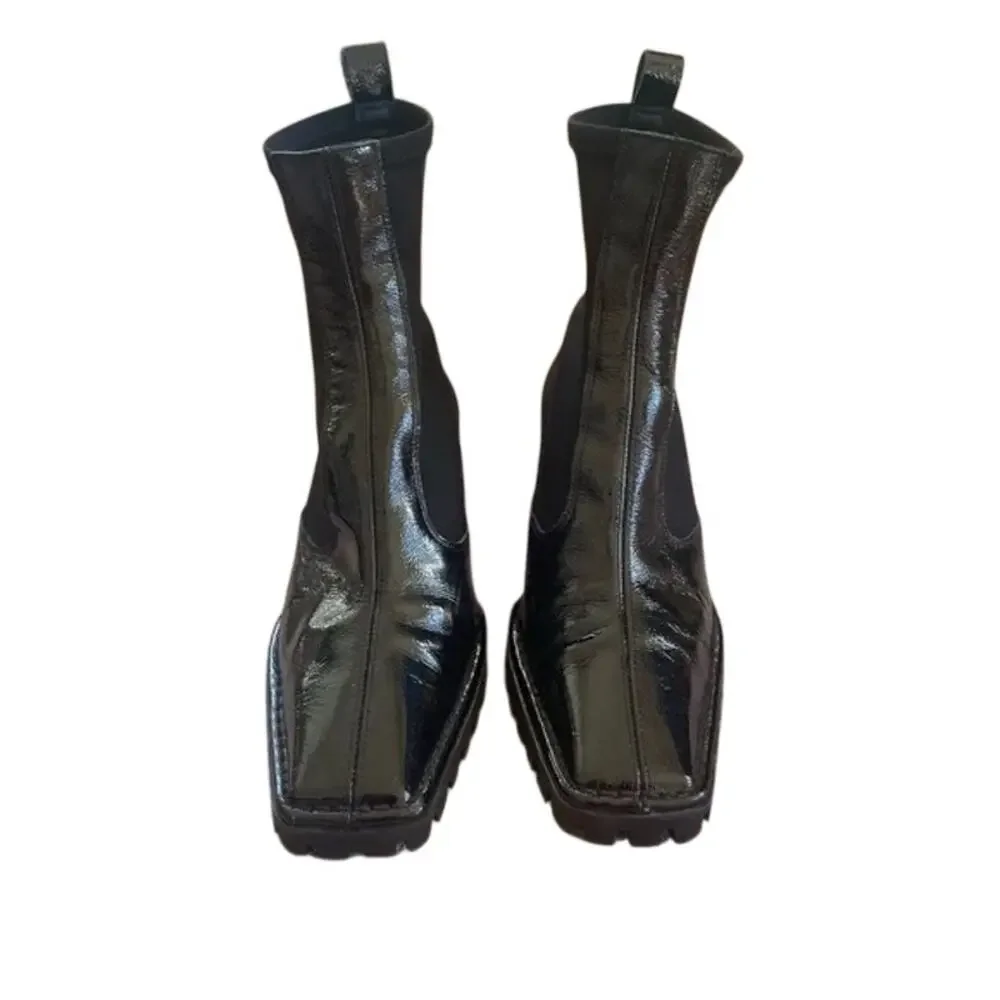 Asos Design Remix Premium Black Sock Boots US 7 and UK 5